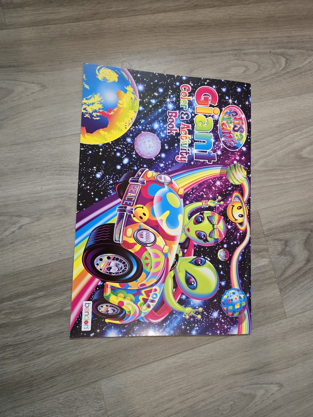 Lisa Frank Multicolor Alien Rainbow Activity Book